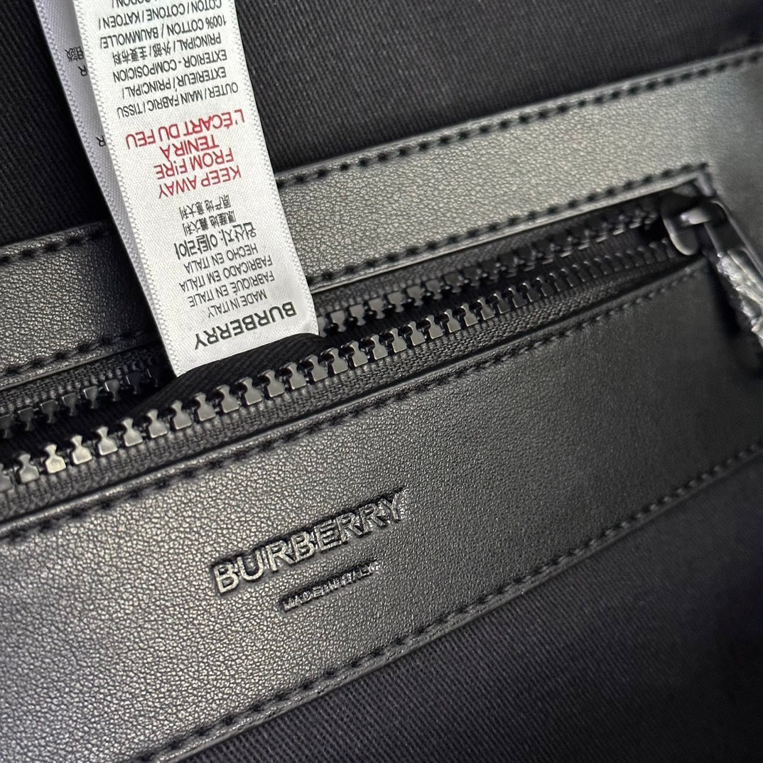 Burberry Jett Backpack in House Check Canvas with Protective Mesh Overlay