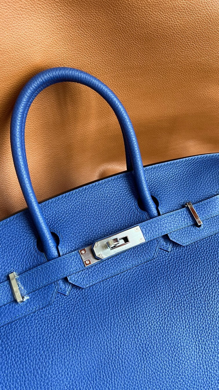 Hermès Birkin Blue Electric Palladium Hardware