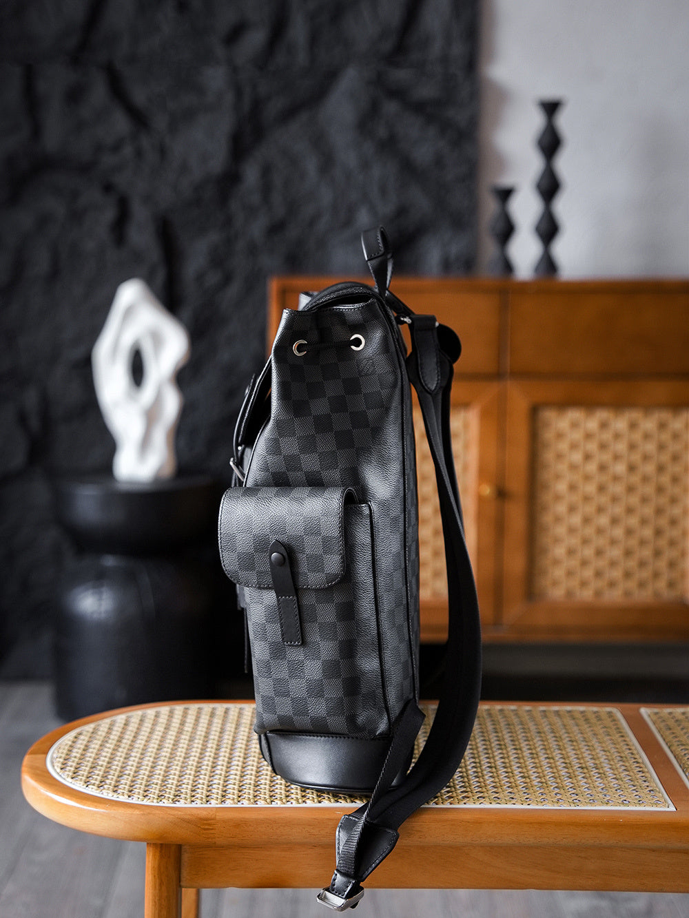 Louis Vuitton Christopher PM Backpack in Damier Graphite