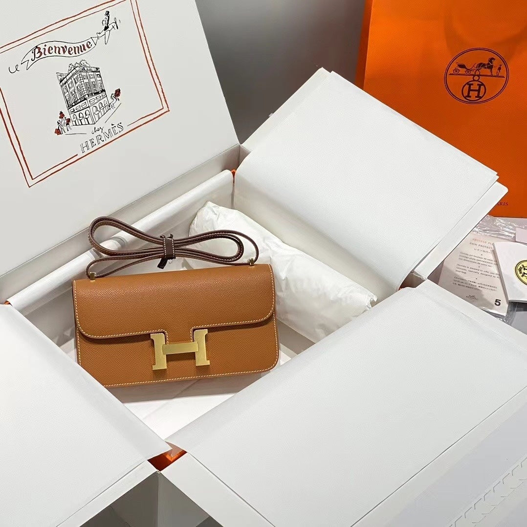 Hermès Constance 18 Gold Epsom Leather Bag