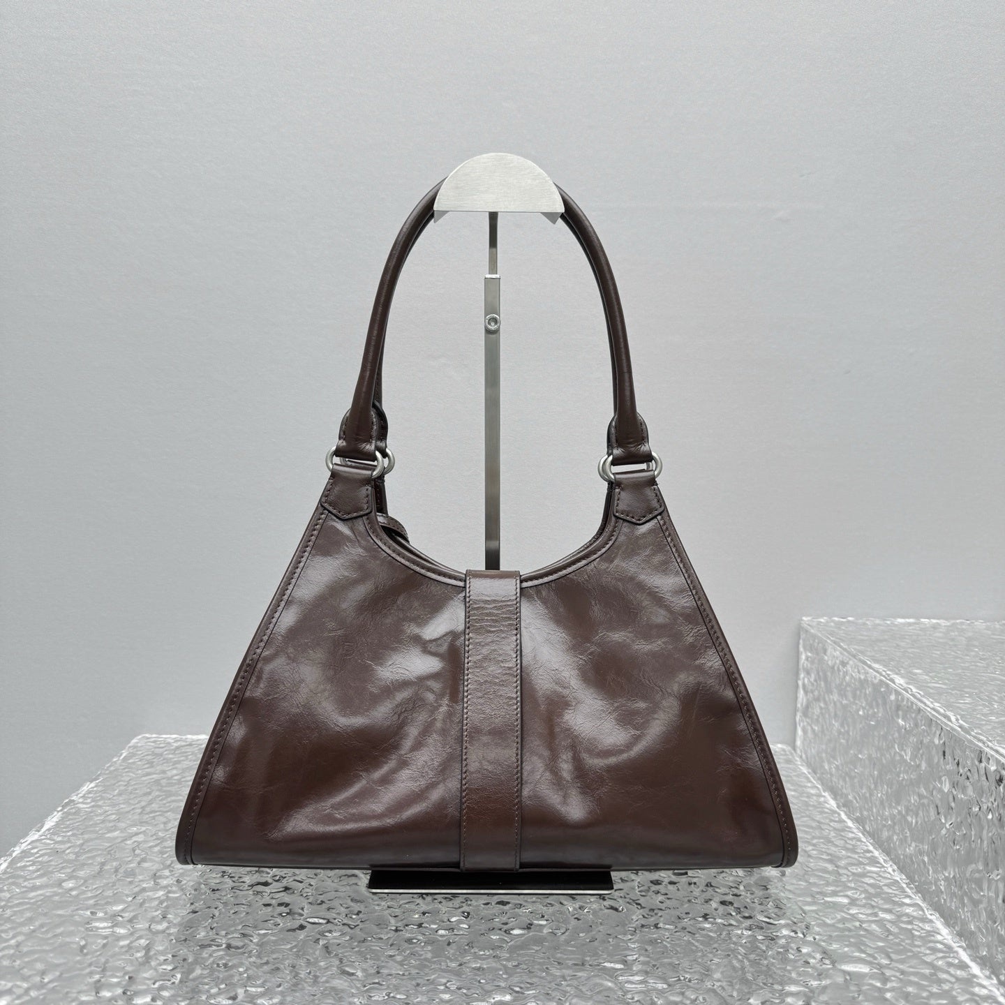 Prada Medium Brown Leather Shoulder Bag