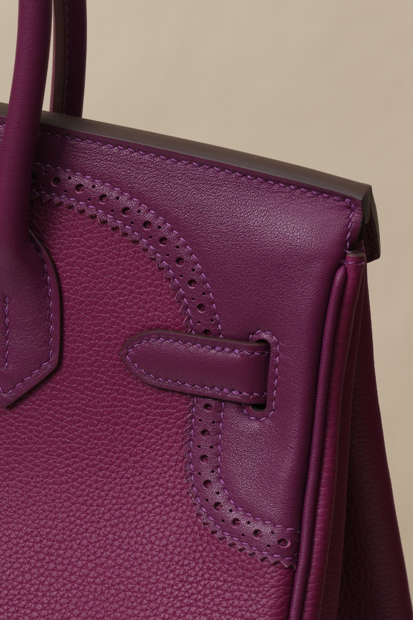 Hermès Birkin Ghillies 30/35 Anemone Purple Leather