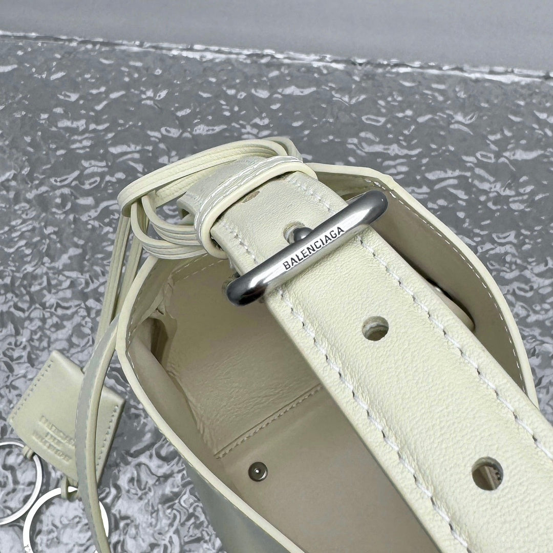 Balenciaga Bel Air Small Shoulder Bag | Silver Hardware Luxury Handbag