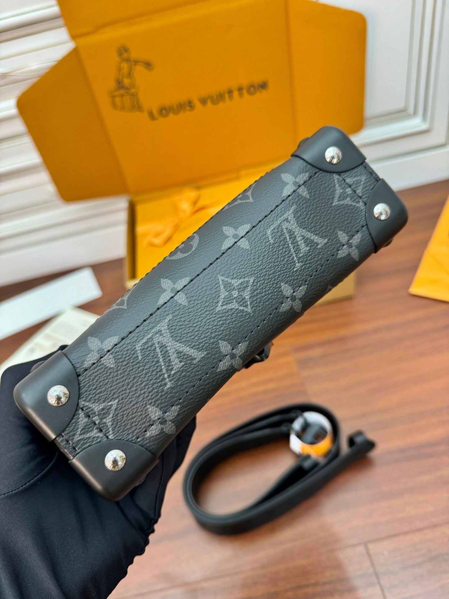 Louis Vuitton Soul Trunk Crossbody Bag Monogram Eclipse Canvas