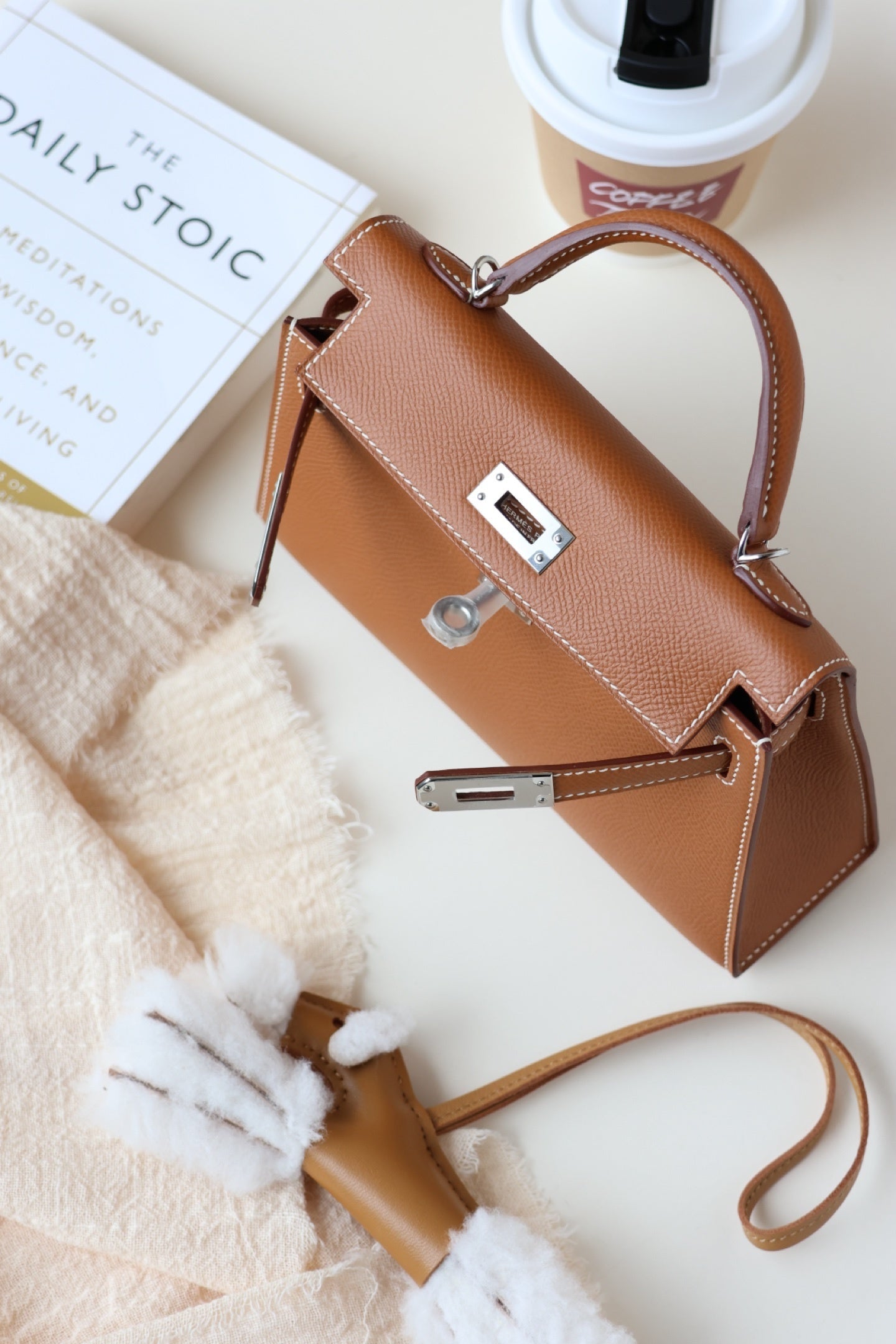 Hermès Mini Kelly II 20 Gold Epsom Leather