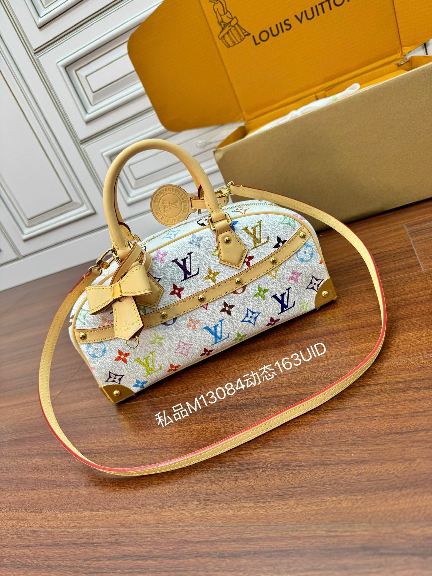 Louis Vuitton x Takashi Murakami East West Handbag – White Monogram Canvas
