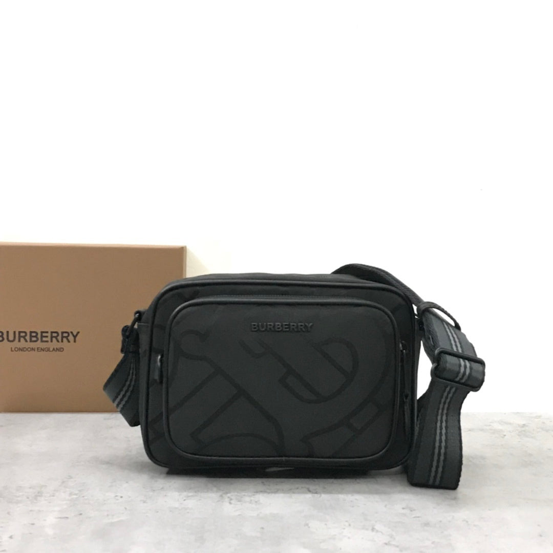 Burberry Paddy Crossbody Bag in Black TB Monogram Jacquard