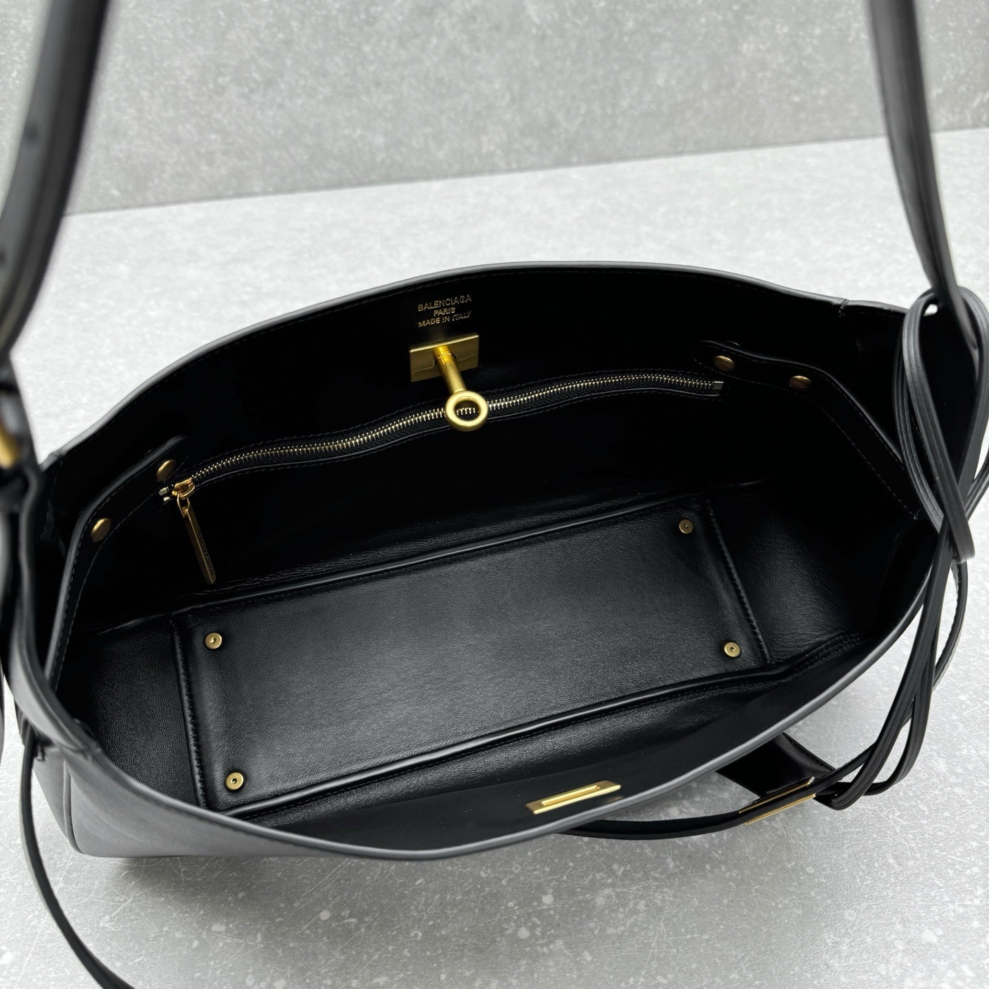 Balenciaga Bel Air Small Black Leather Shoulder Bag