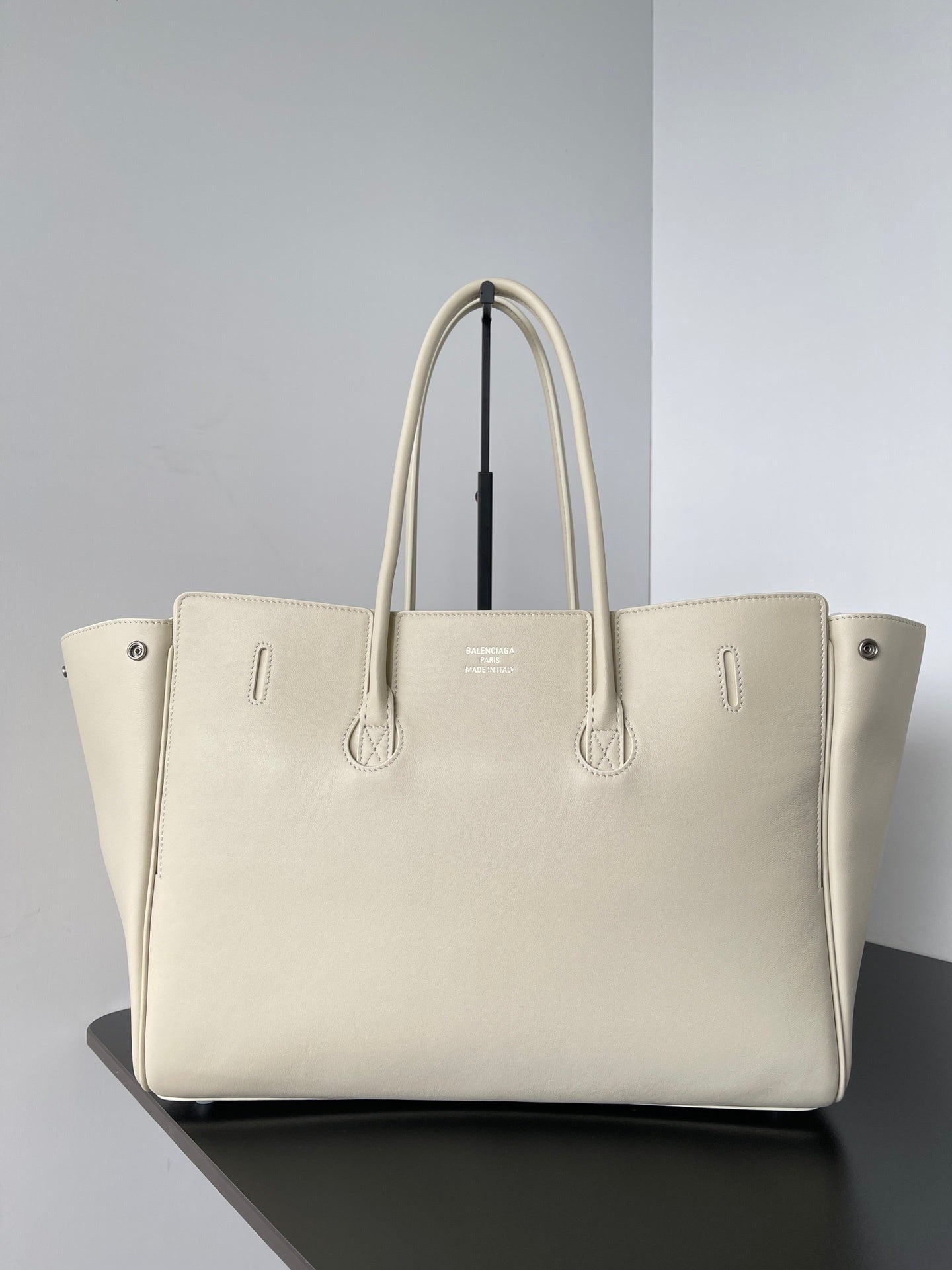 Balenciaga Bel Air Carry All Calfskin Silver Hardware