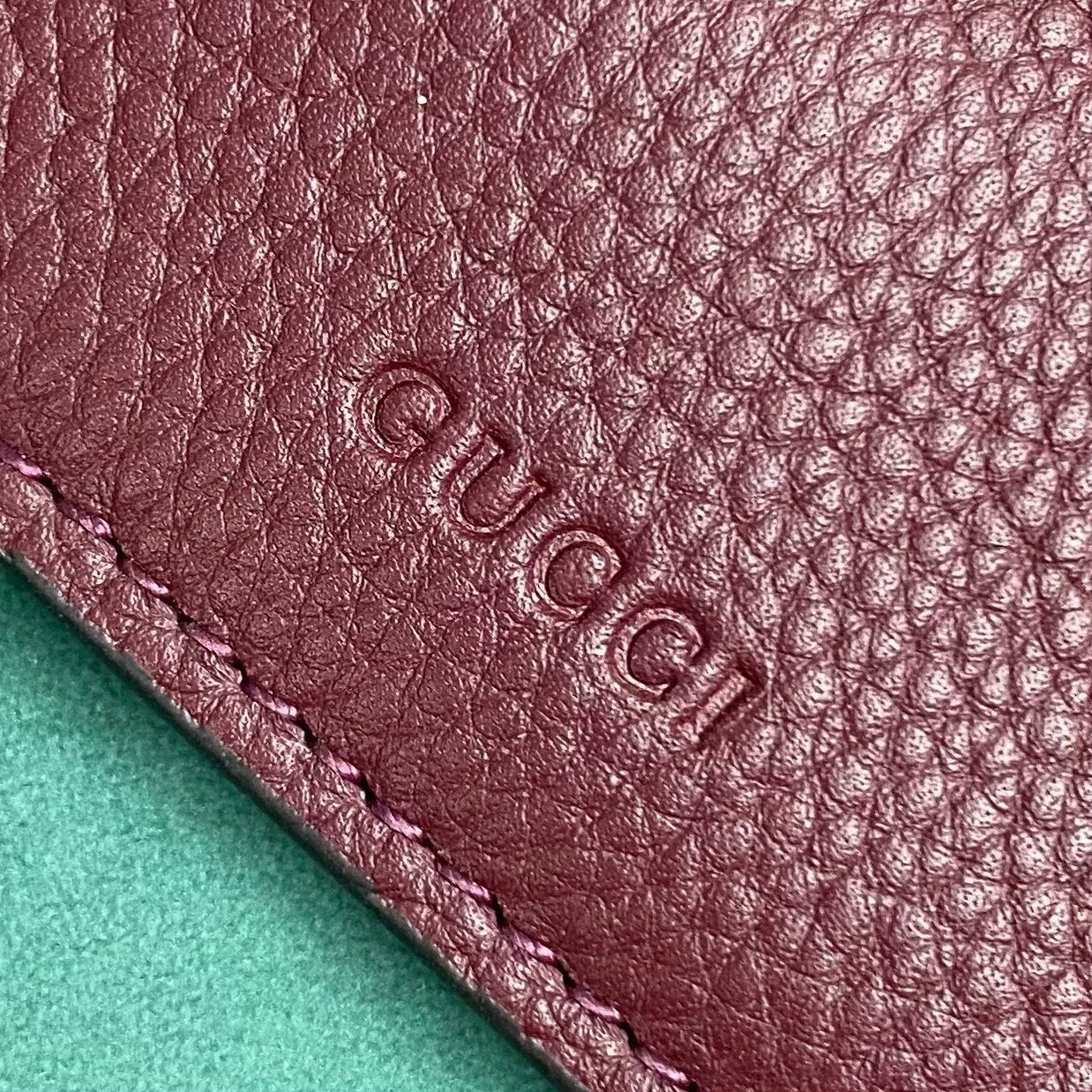 Gucci Softbit Maxi Shoulder Bag in Burgundy Grained Leather with Gold Hardware