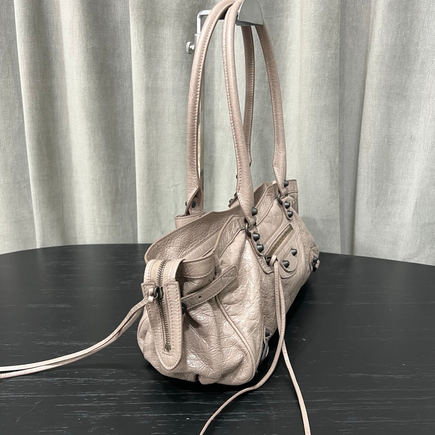 Balenciaga Bel Air Black Smooth Calfskin Shoulder Bag