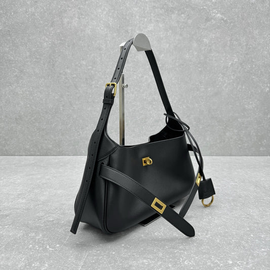 Balenciaga Bel Air Small Black Leather Shoulder Bag