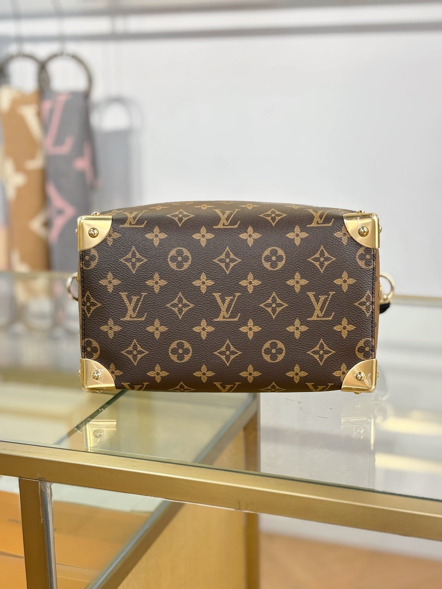 Louis Vuitton Speedy Trunk 20 in Monogram Canvas with Black Cowhide Leather Trim & Gold-Tone Hardware