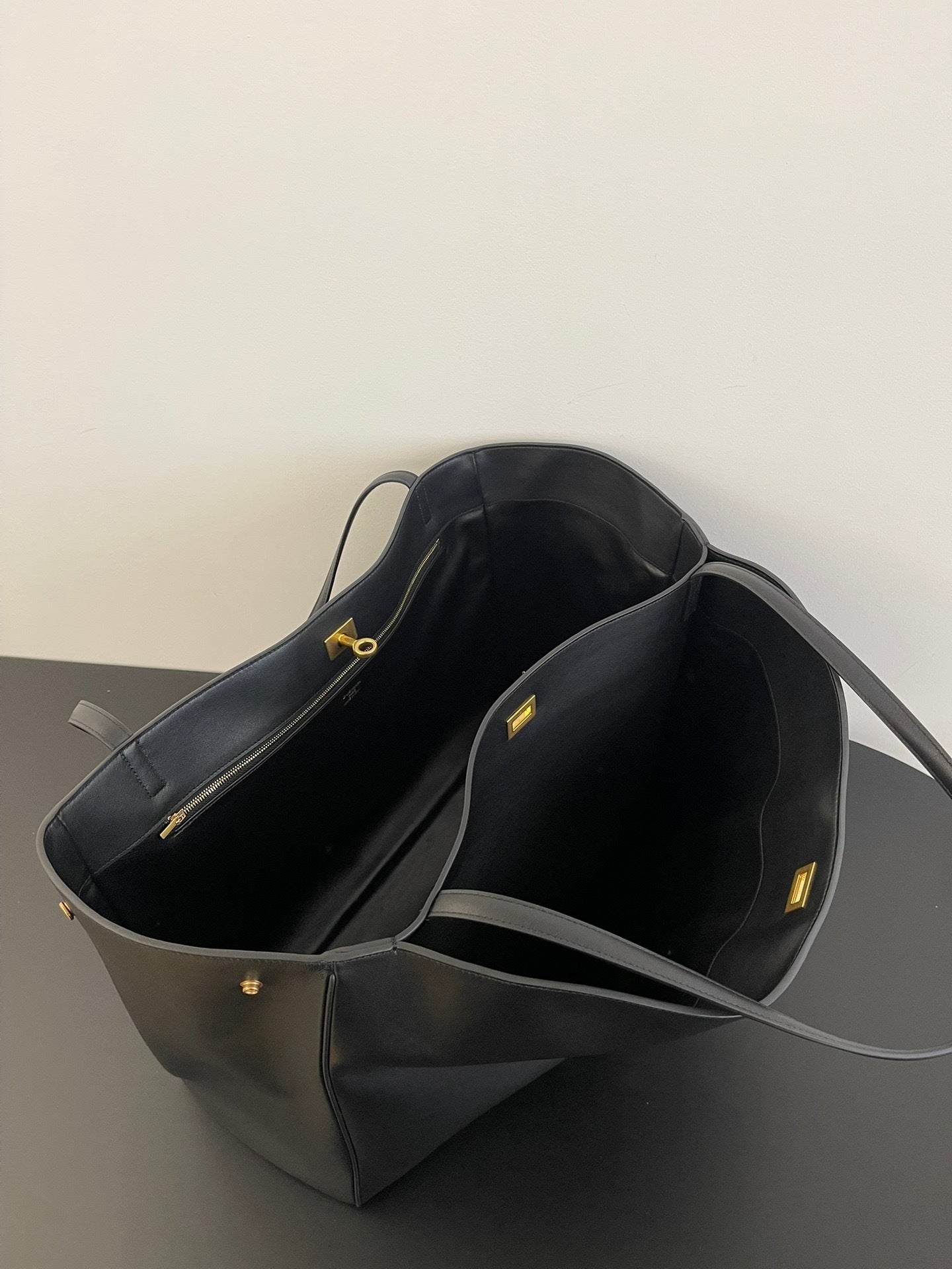 Balenciaga Rodeo Black Calfskin Leather Tote Bag