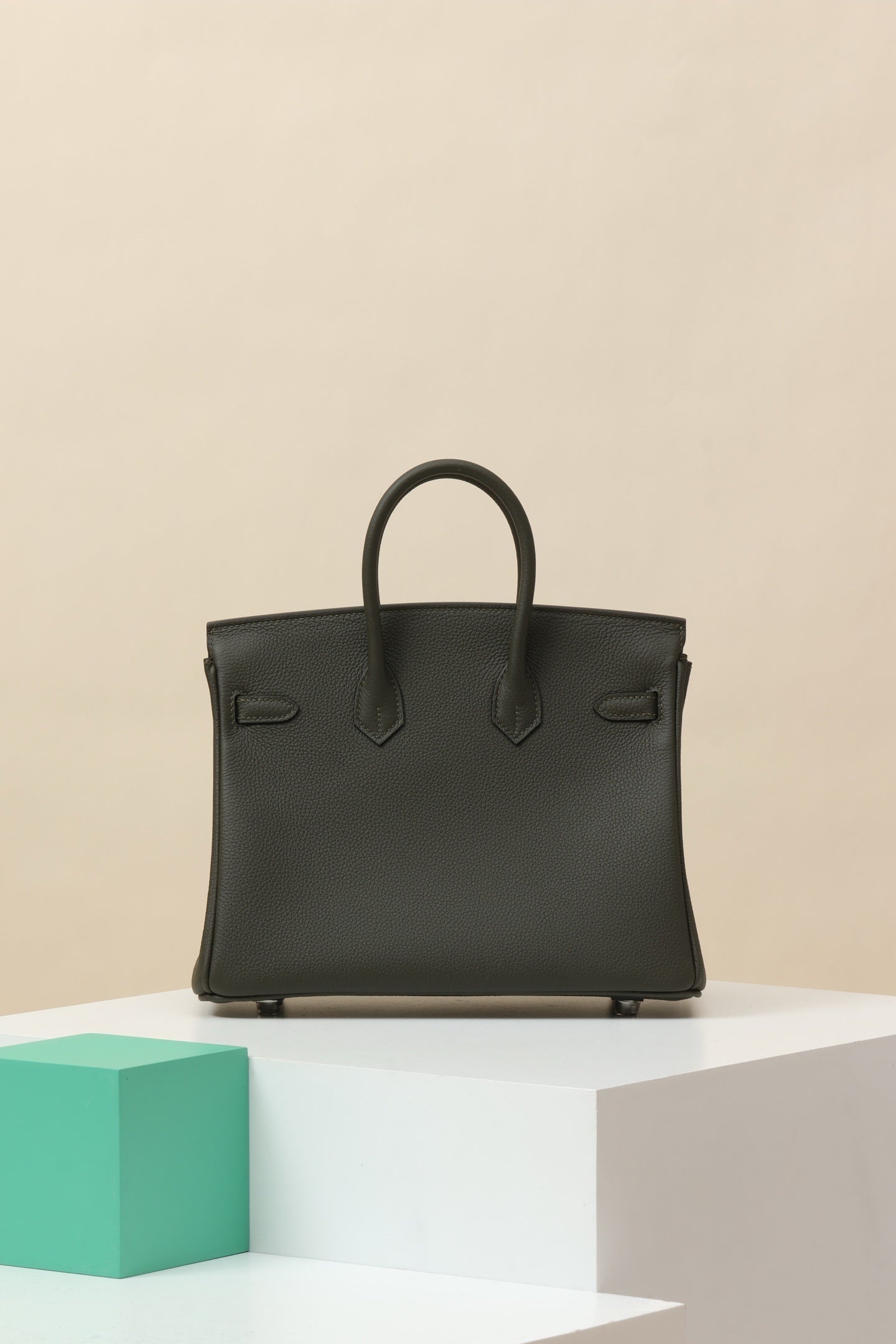 Hermès Birkin 25 Togo Leather Palladium Hardware