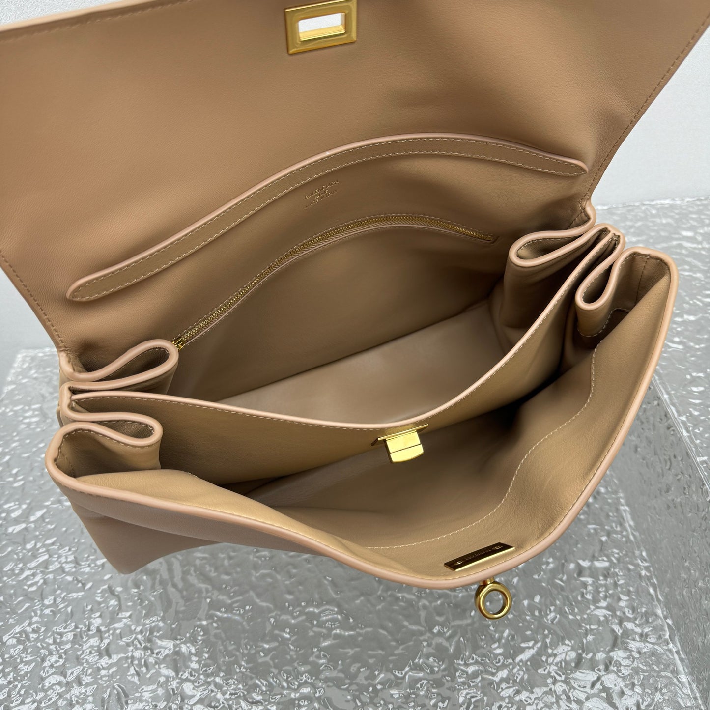 Balenciaga Rodeo Beige Leather Shoulder Bag