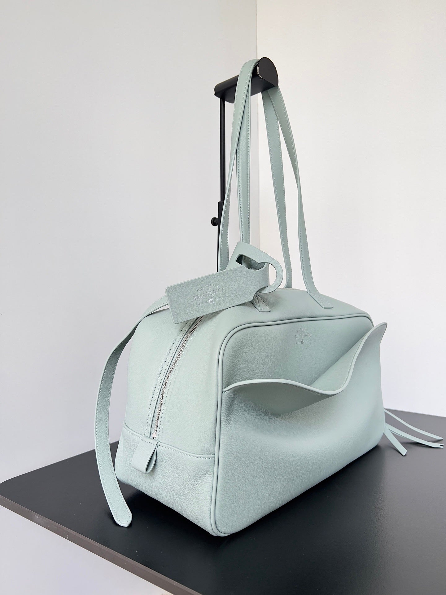Balenciaga Carrie Bowling Bag Light Green