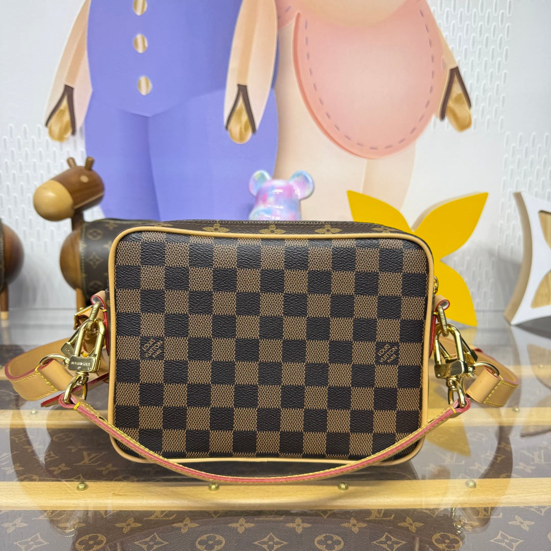 Louis Vuitton x NIGO Nil Messenger Bag in Giant Damier & Monogram Canvas