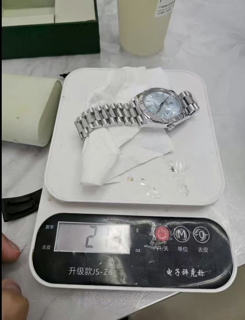 Rolex Day-Date 40 Platinum Ice Blue Dial 228236