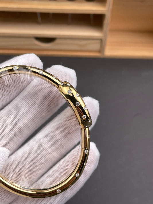 Cartier Baignoire Yellow Gold Diamond Bracelet Watch