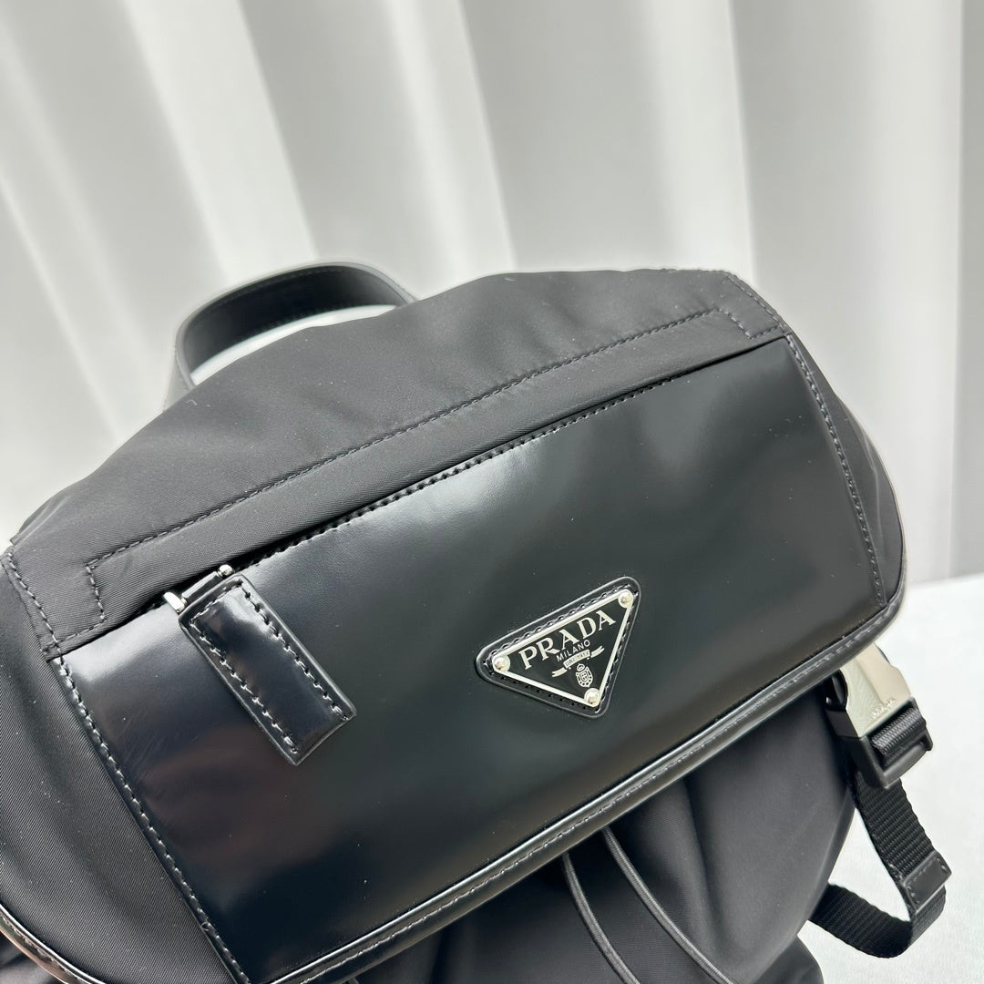 Prada Re-Nylon and Saffiano Leather Backpack
