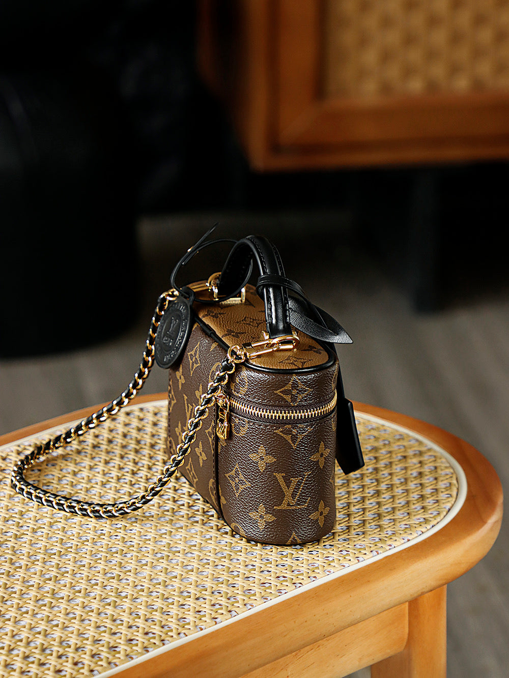 Louis Vuitton Vanity PM Bag in Monogram & Monogram Reverse Canvas