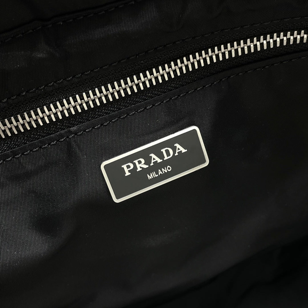 Prada Small Re-Nylon Padded Tote Bag – Nappa Leather Handles & Detachable Strap