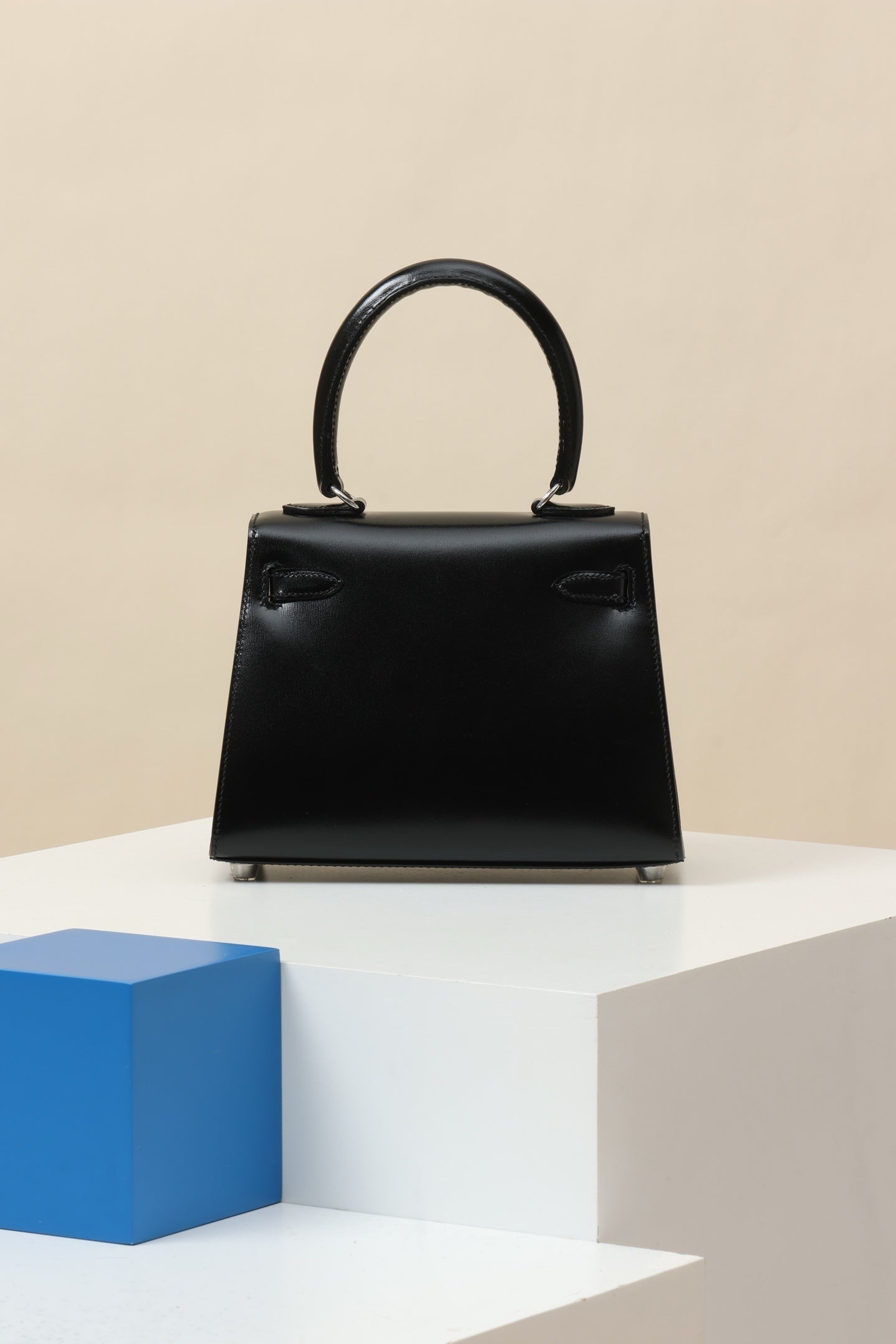 Hermès Mini Kelly 20 Sellier Black Box Calf