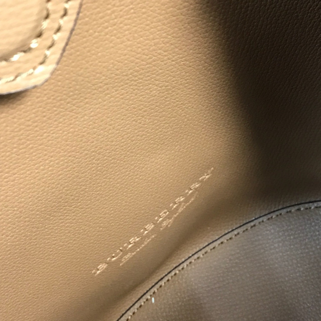 Burberry Lorne Bucket Bag Haymarket Check Luxury Handbag