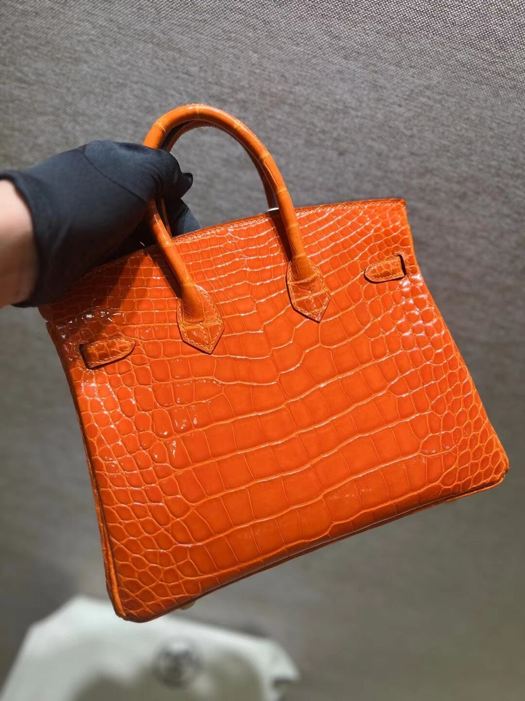 Hermès Birkin 30 Orange Crocodile Gold Hardware