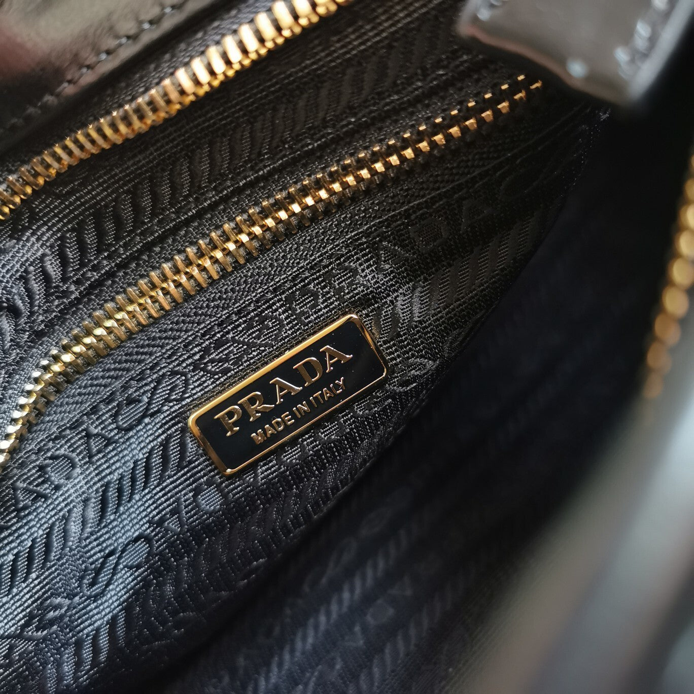 Prada Bonnie Small Black Leather Handbag