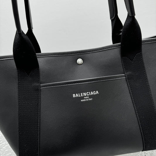 Balenciaga Medium Biarritz Black Calfskin Tote