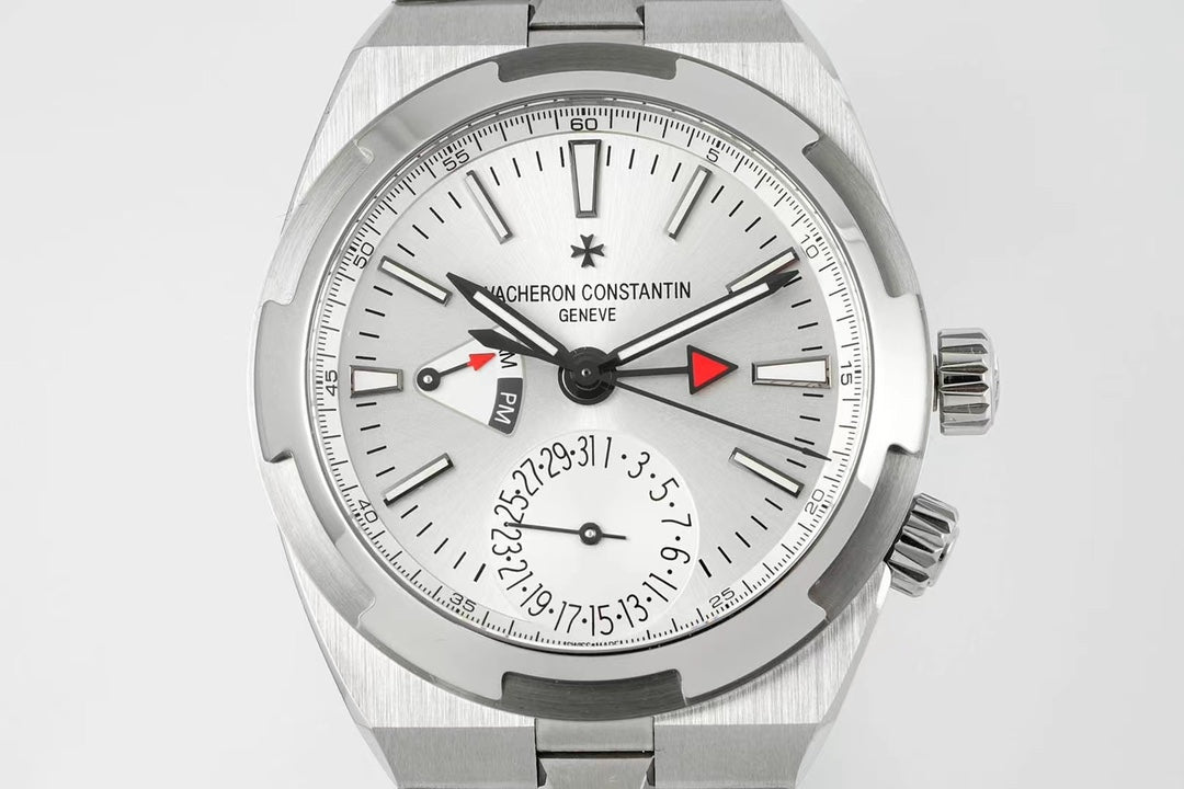 Vacheron Constantin Overseas Dual Time – Silver Dial, Stainless Steel Case & Bracelet
