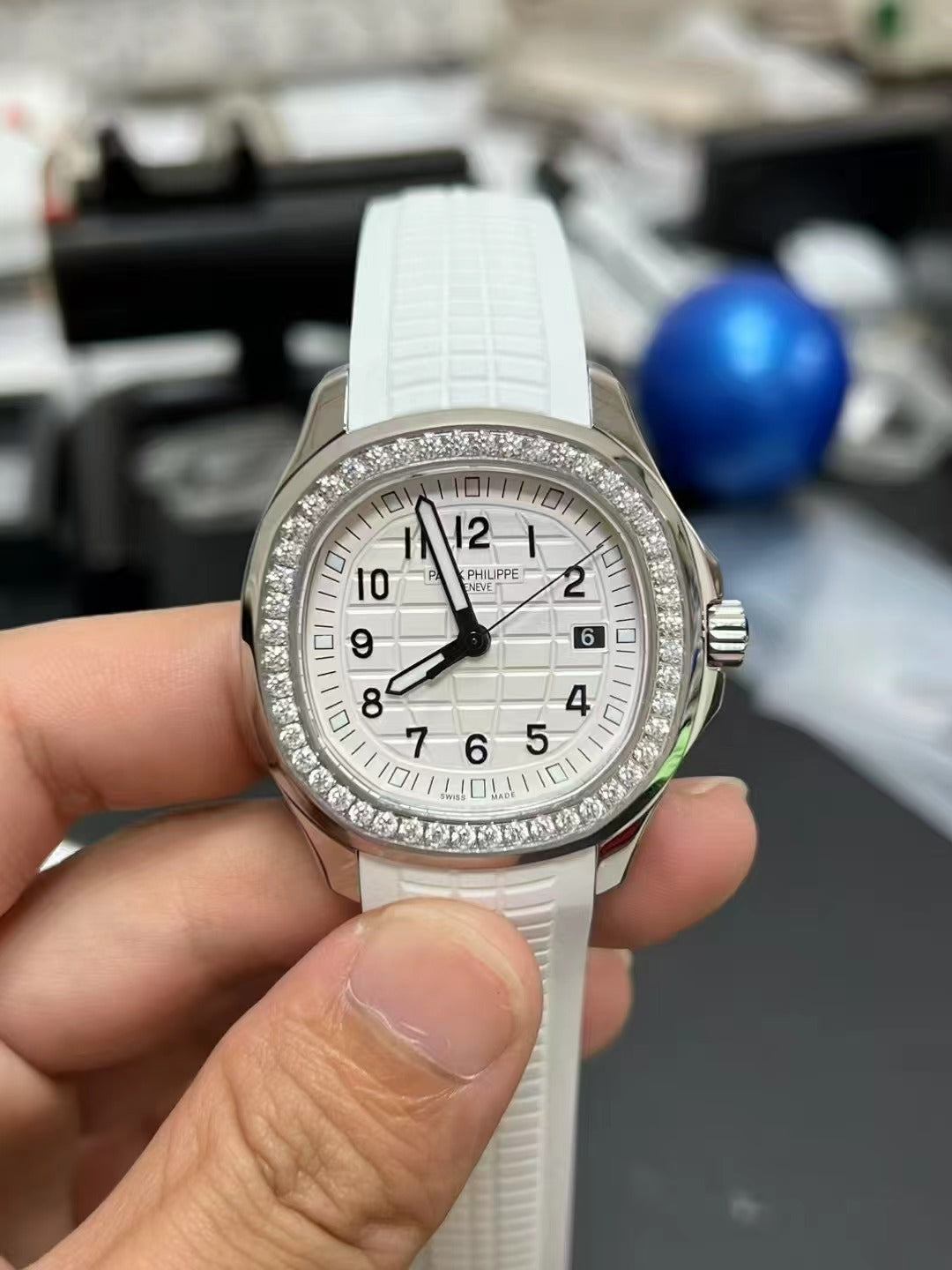 Patek Philippe Aquanaut Luce 5267/200A-010 Steel with Diamond Bezel & White Dial