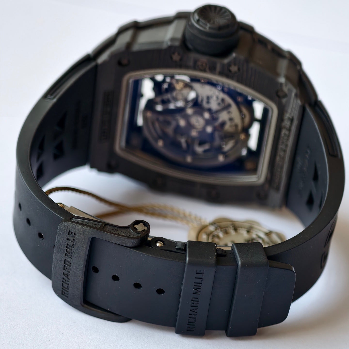 Richard Mille RM 35-02 Automatic Rafael Nadal Carbon TPT Watch with Black Rubber Strap