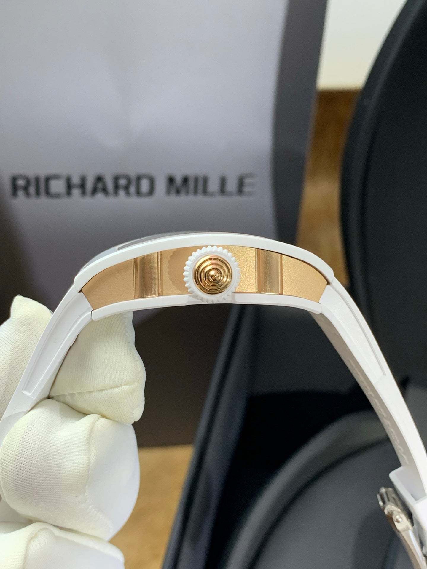 Richard Mille RM 07-01 White Ceramic Ladies Diamond Watch