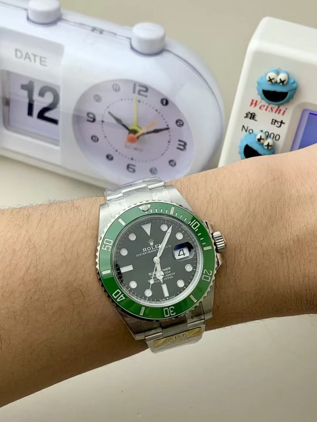 Rolex Submariner Date with Green Cerachrom Bezel & Black Dial