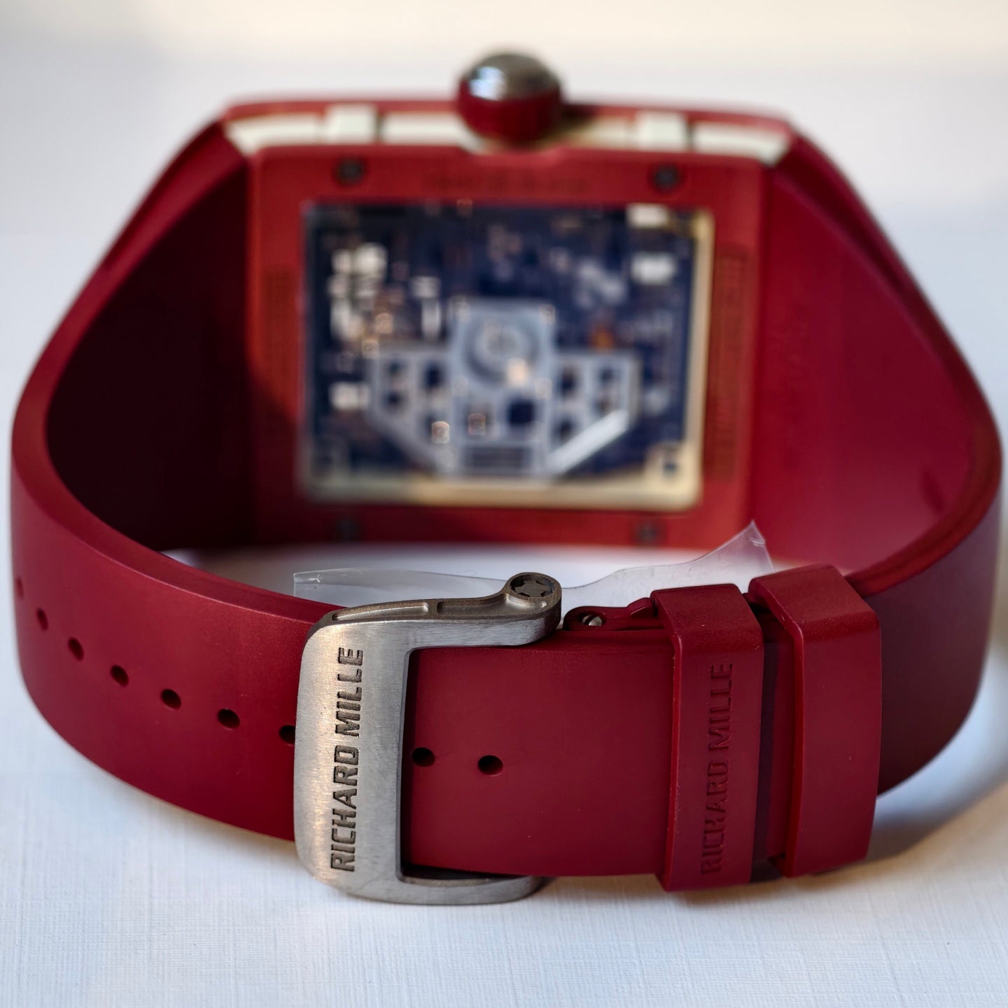 Richard Mille RM 16-02 Automatic Extraflat – Terracotta Quartz TPT Rectangular Case & Skeleton Dial