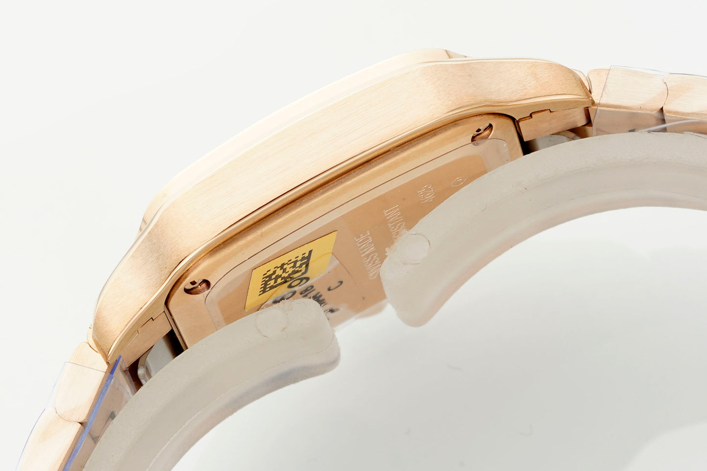 Cartier Santos de Cartier Medium Model – 18K Rose Gold with Silvered Opaline Dial