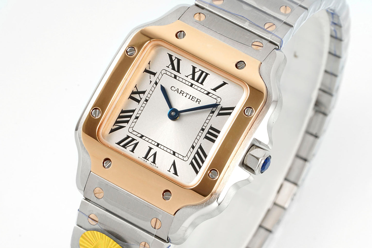 Cartier Santos de Cartier Watch – Steel Case with Yellow Gold Bezel & Bracelet
