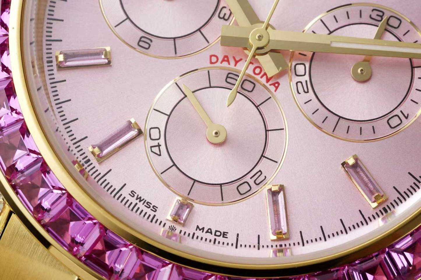 Rolex Cosmograph Daytona “Barbie” Pink Sapphire Bezel