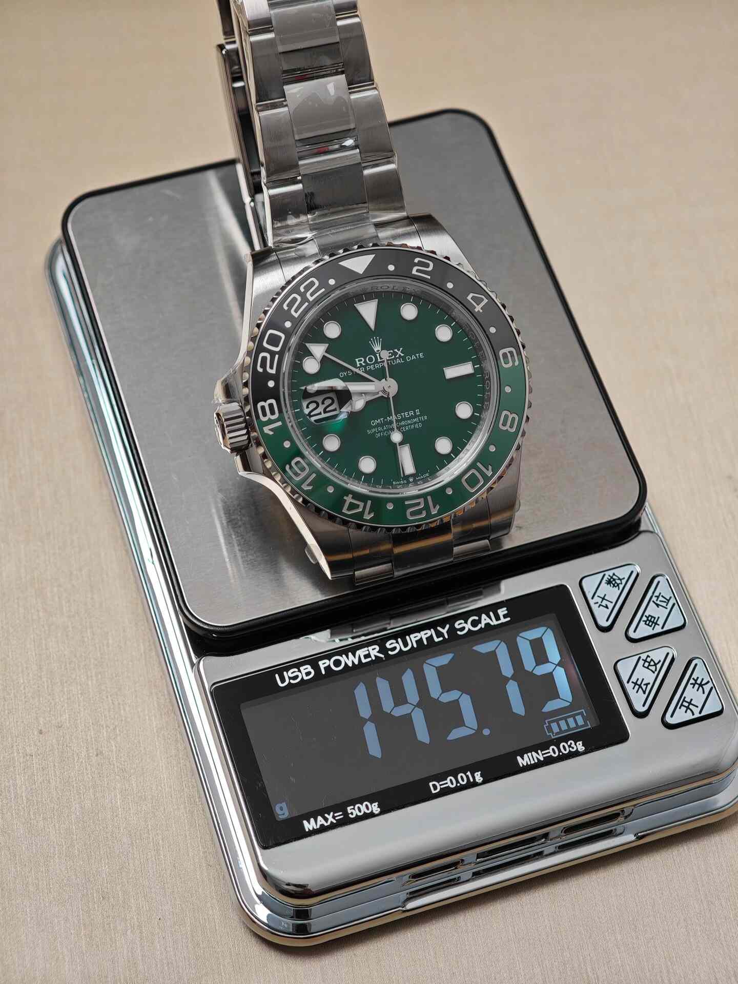 Rolex GMT-Master II 126729VTNR White Gold Green Dial