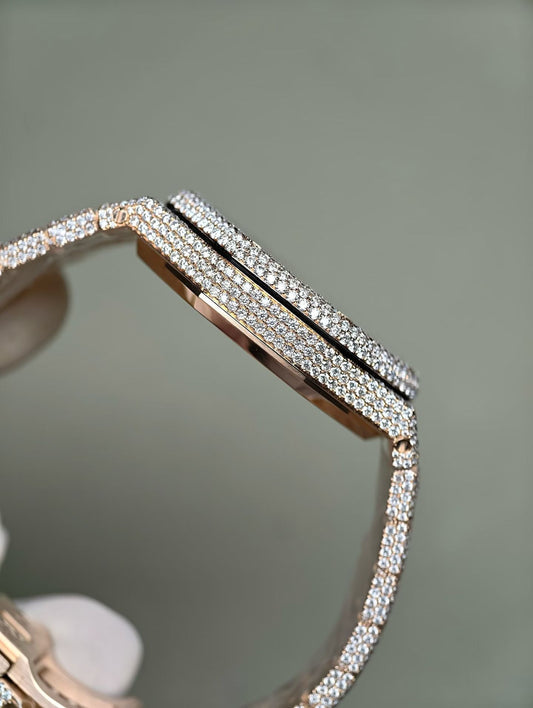 Custom Audemars Piguet Royal Oak Iced Out Diamond Watch