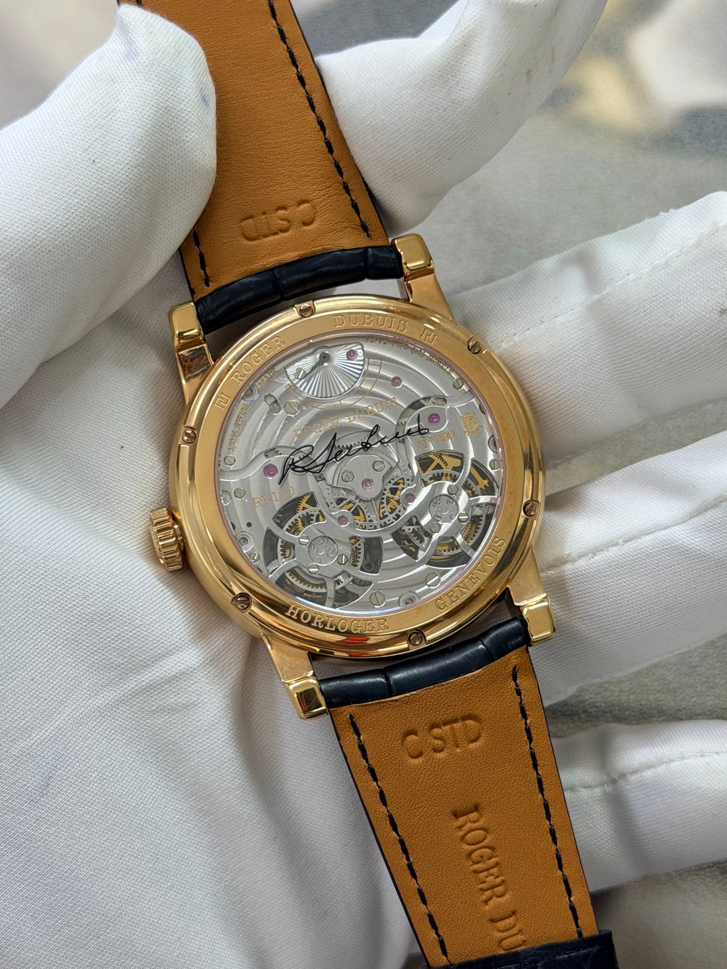 Roger Dubuis Hommage Double Flying Tourbillon Rose Gold Luxury Watch
