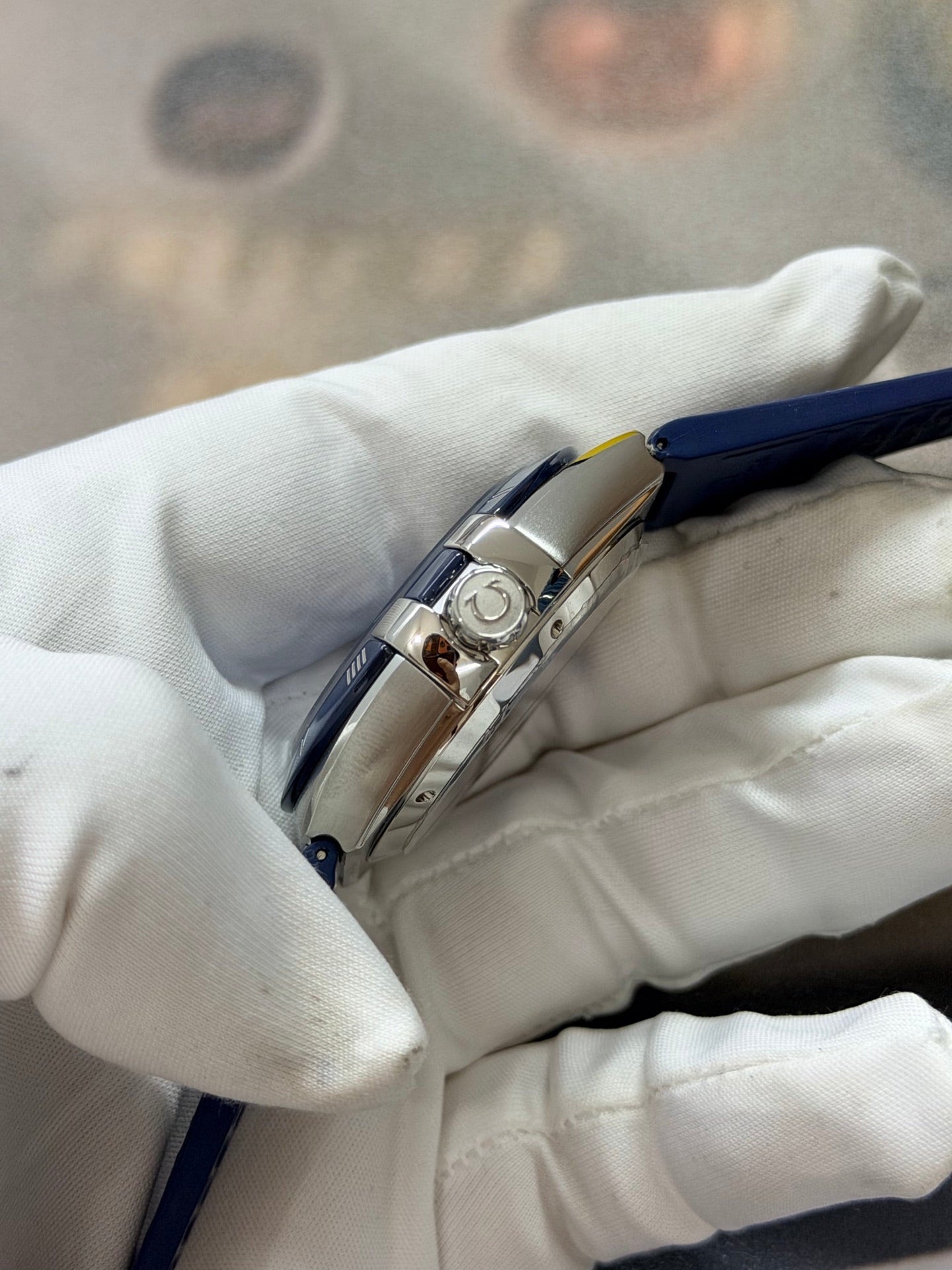 Omega Constellation 41mm Blue Dial & Ceramic Bezel Luxury Watch
