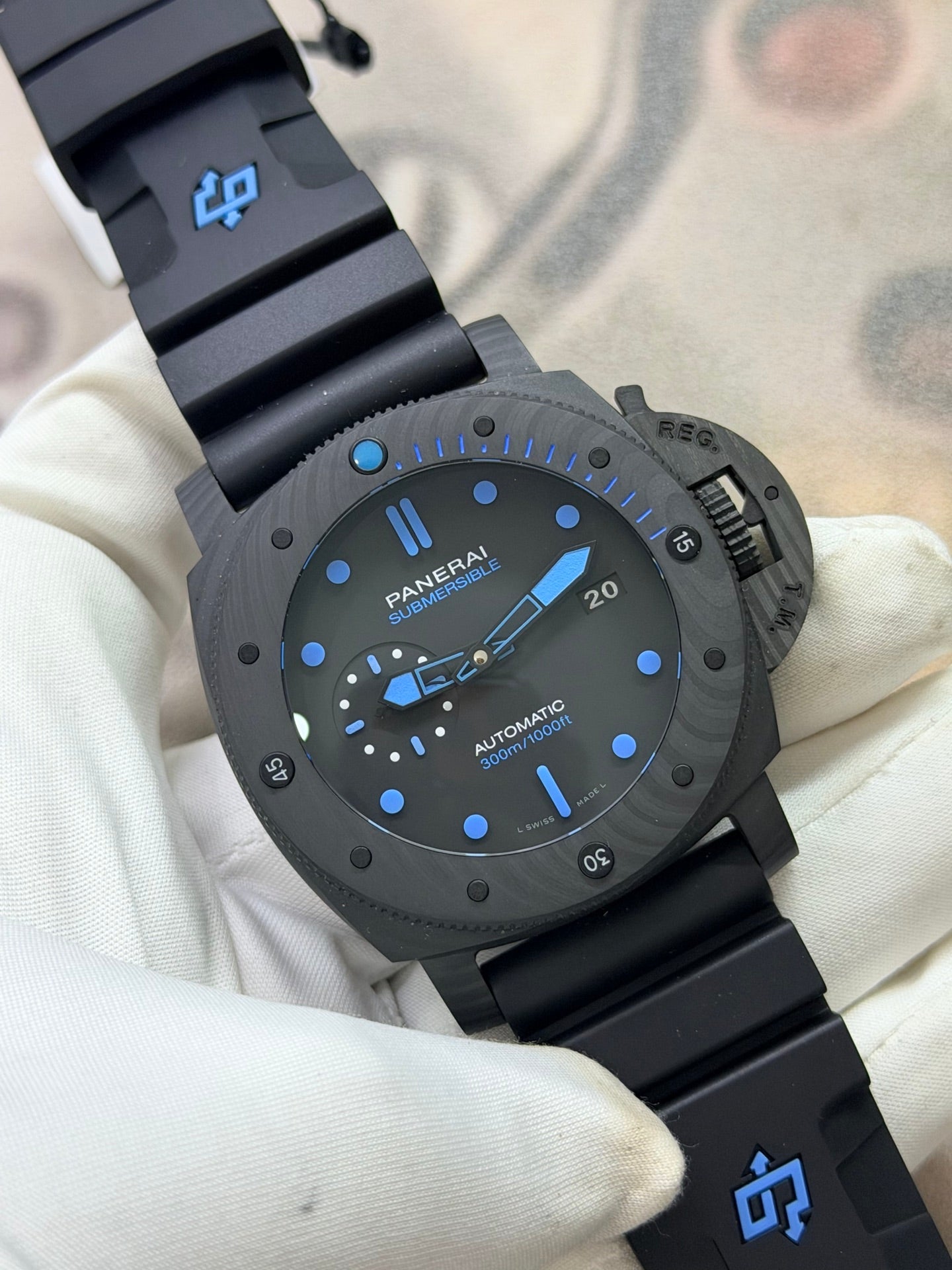 Panerai Submersible Carbotech PAM01616 Black Carbon Luxury Dive Watch