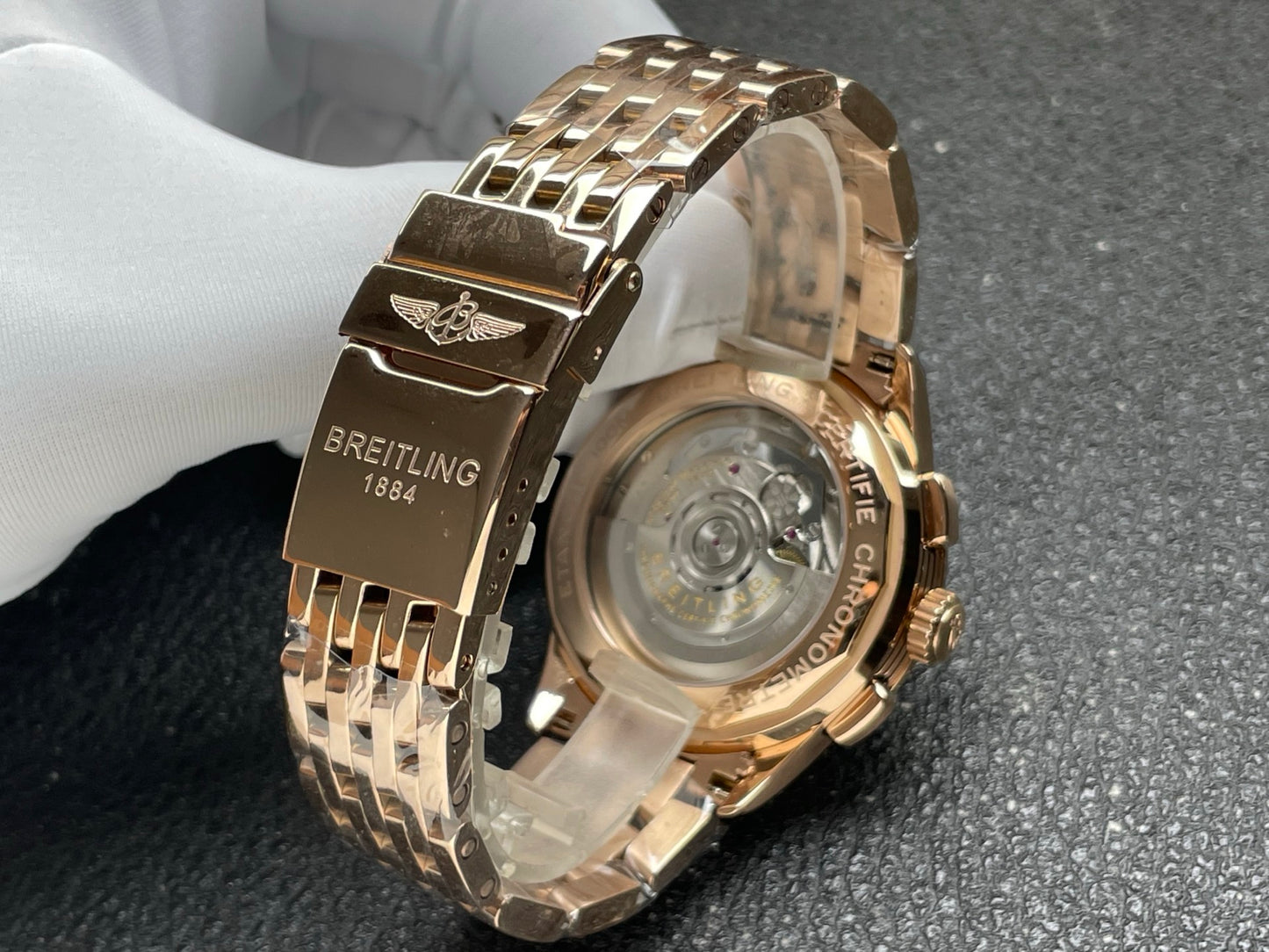 Breitling Premier B01 Chronograph 42 18k Red Gold Luxury Watch