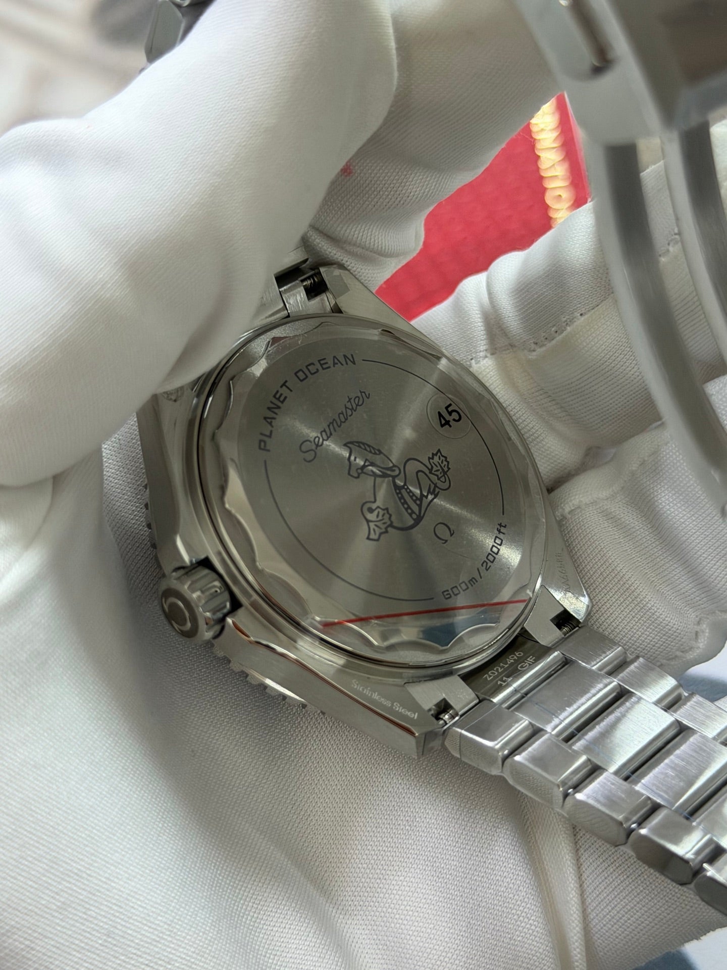 Omega Seamaster Planet Ocean 600M Black Ceramic Bezel Luxury Watch