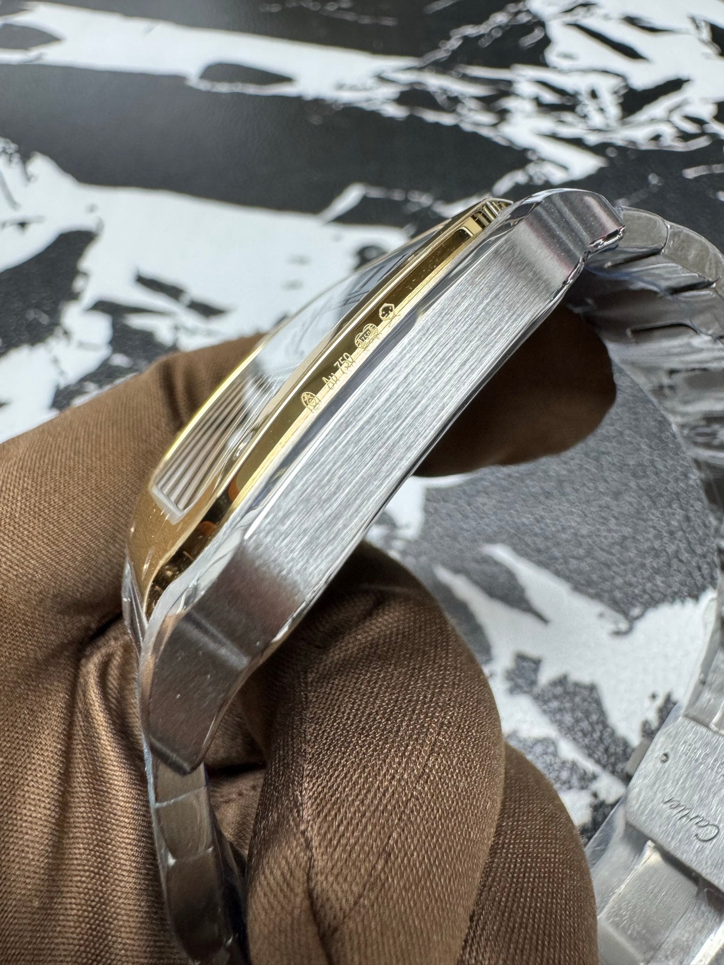 Cartier Santos de Cartier Large Model Two-Tone Stainless Steel & Yellow Gold Watch