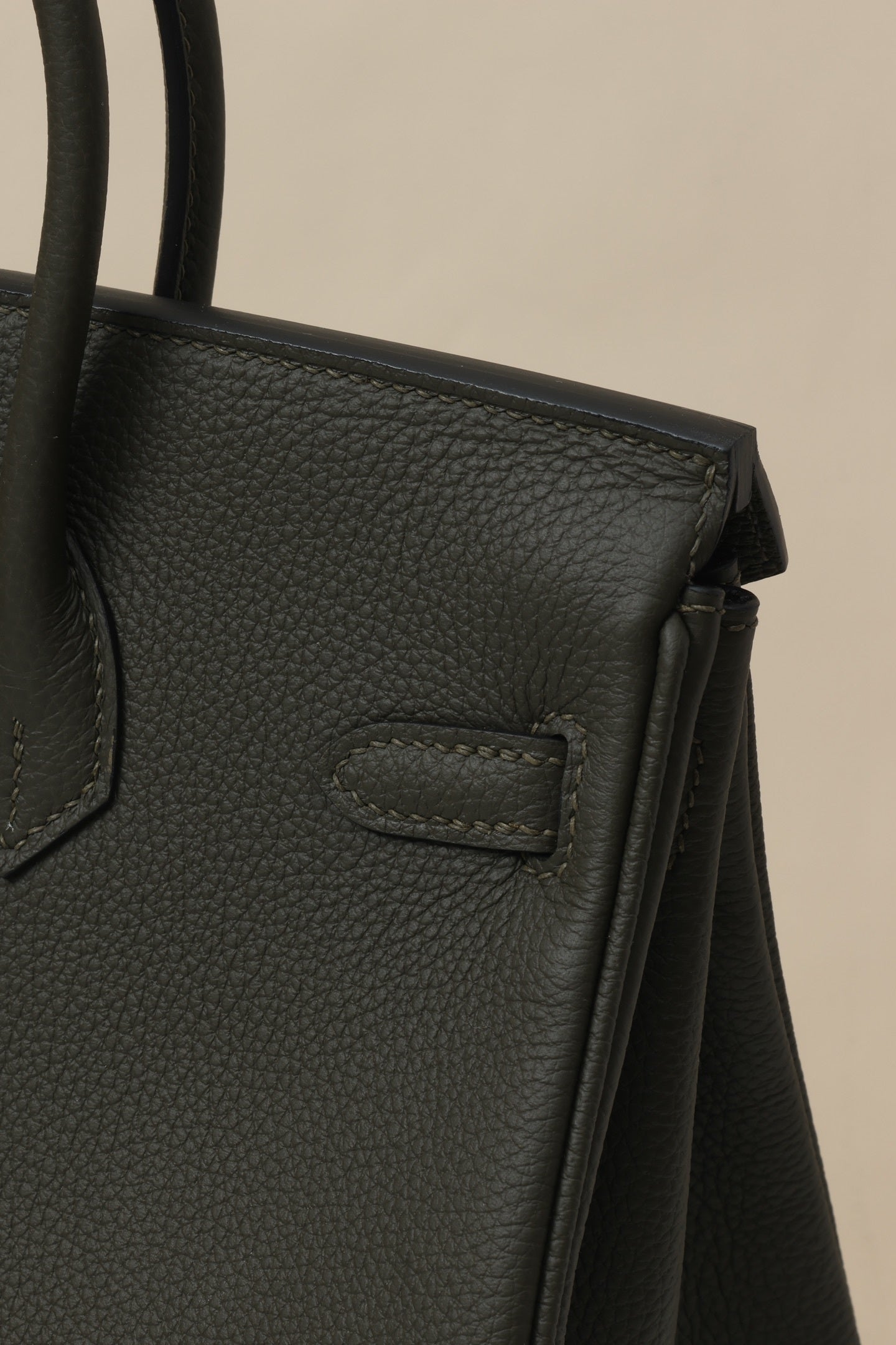 Hermès Birkin 25 Togo Leather Palladium Hardware